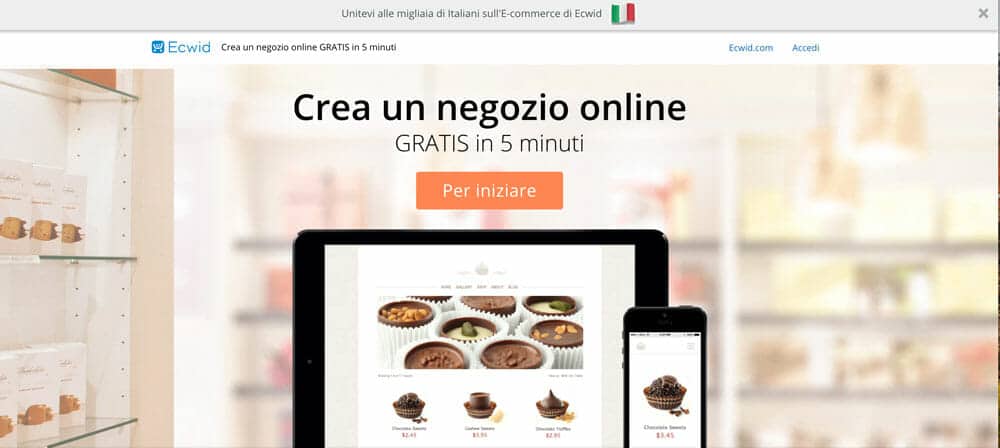 ecwid per lanciare un ecommerce con wordpress