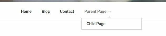 pagine parent-child WordPress