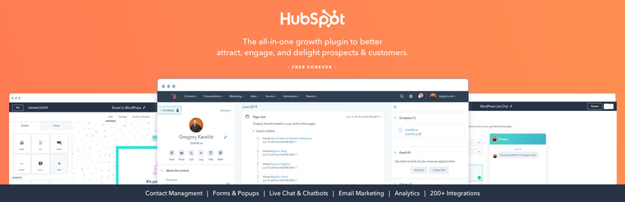 HubSpot Email Marketing Plugin per WordPress