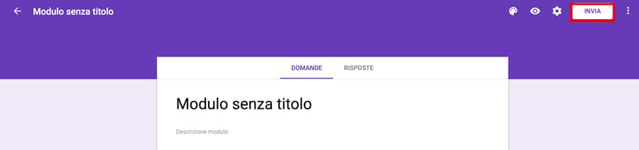 inviare modulo Google