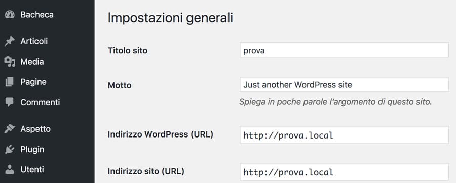 Migrare il sito wordpress su https