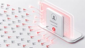 Rappresentazione di numerosi tentativi di autenticazione respinti durante un attacco brute force