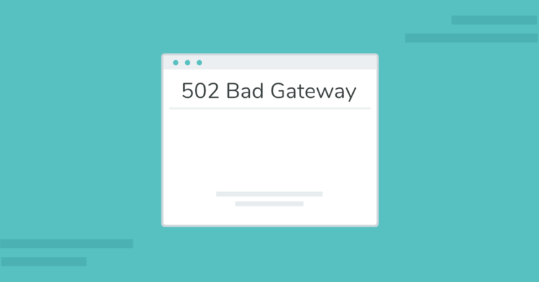 502 bad gateway