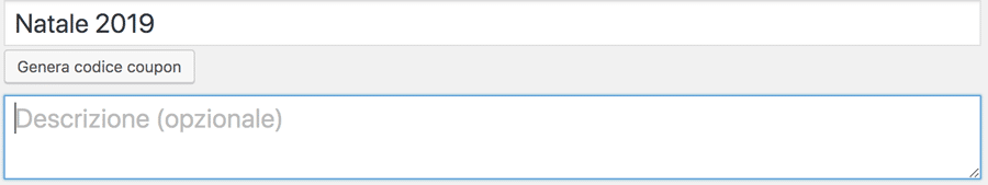 Codice coupon woocommerce