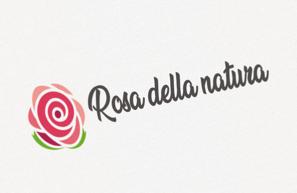 logotipo rosa della natura