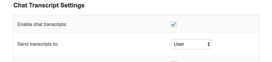 Abilitazione delle trascrizioni della chat dal vivo di WordPress