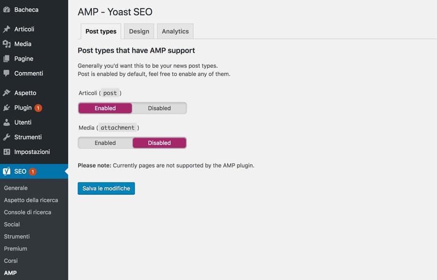 Yoast SEO google amp