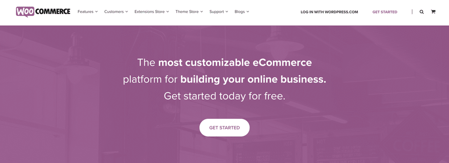 homepage di woocommerce