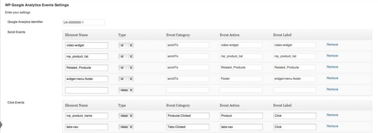 Come impostare un evento in WP Google Analytics Event