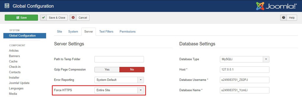 Come abilitare SSL in Joomla vs WordPRess