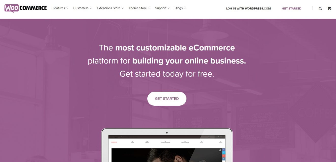 Homepage di WooCommerce