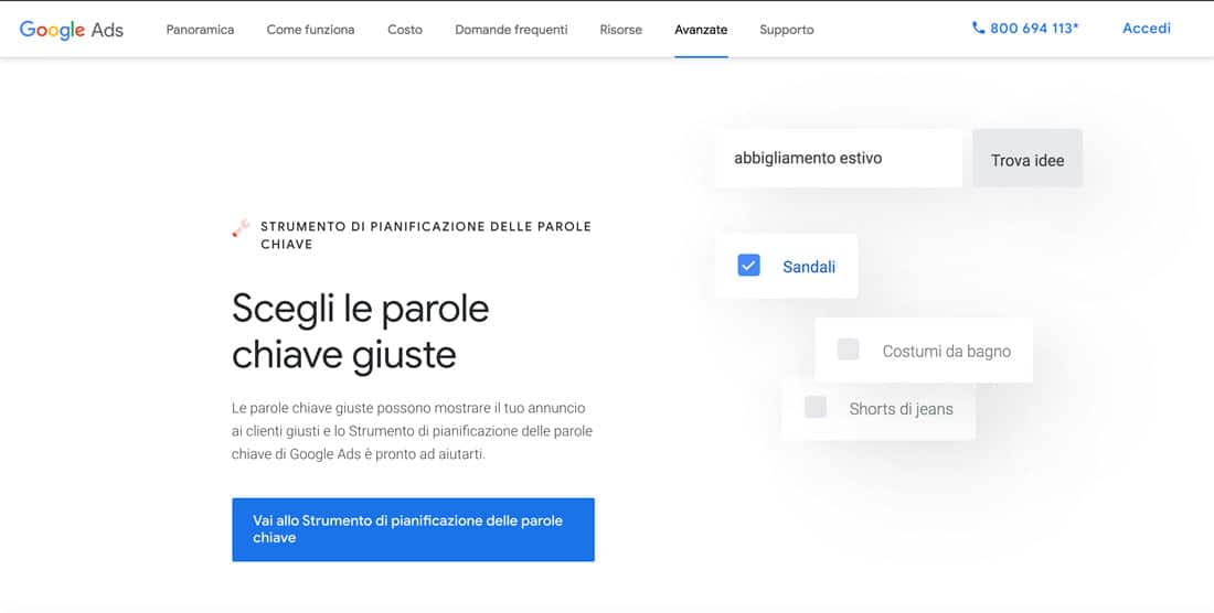 Keyword Planner: scegli le parole chiave giuste per aiutare la tua attività di dropshipping