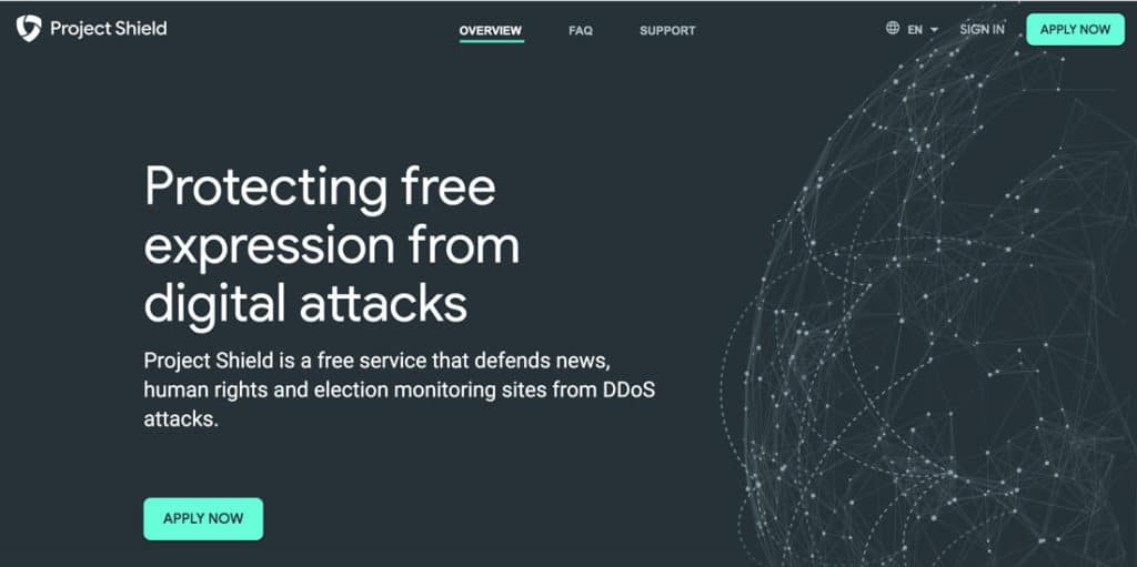 Protezione DDoS su WordPress con Google project shield