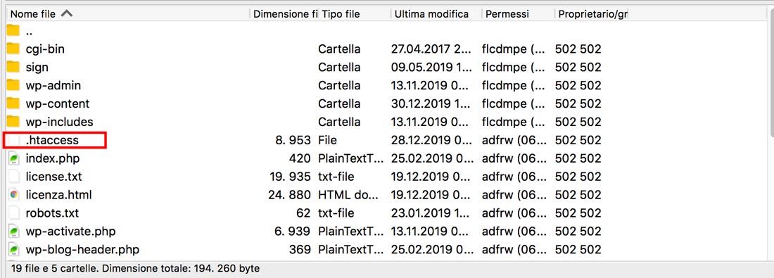 blocca gli indirizzi ip in WordPress tramite il file .htaccess