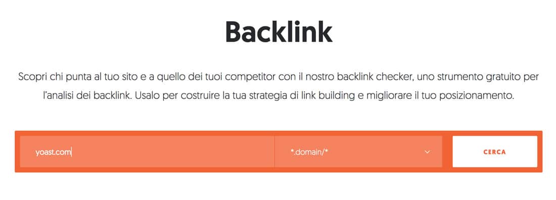 Utilizzo dello strumento Backlink di Ubersuggest