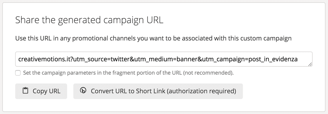 Google Analytics Campaign URL Builder