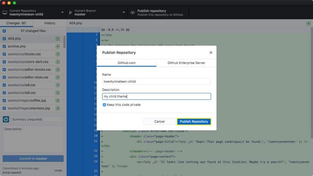 Come integrare WordPress e Github | Creativemotions