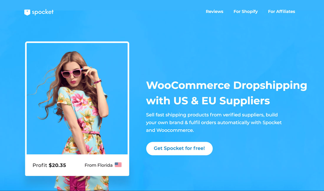 Spocket è uno dei plugin di dropshipping WooCommerce per fornitori indipendenti