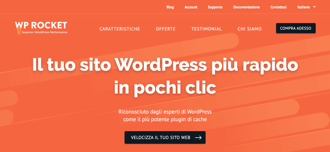 WP-Rocket plugin caching WordPress