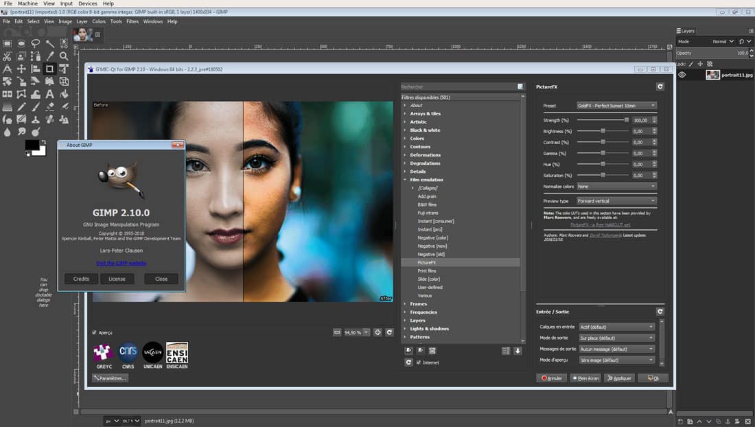Strumento gratuito di conversione delle immagini per GIMP