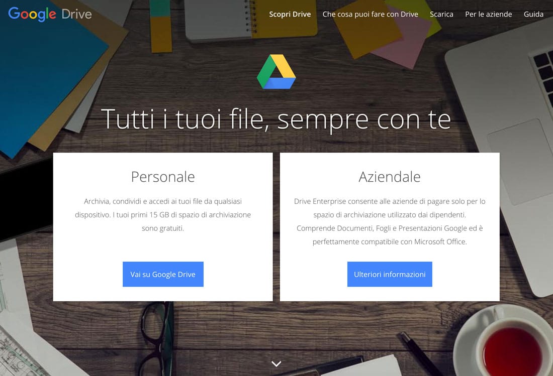 Google Drive per condivisione file nello smartworking