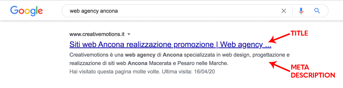 Title e meta description per la local SEO su Google