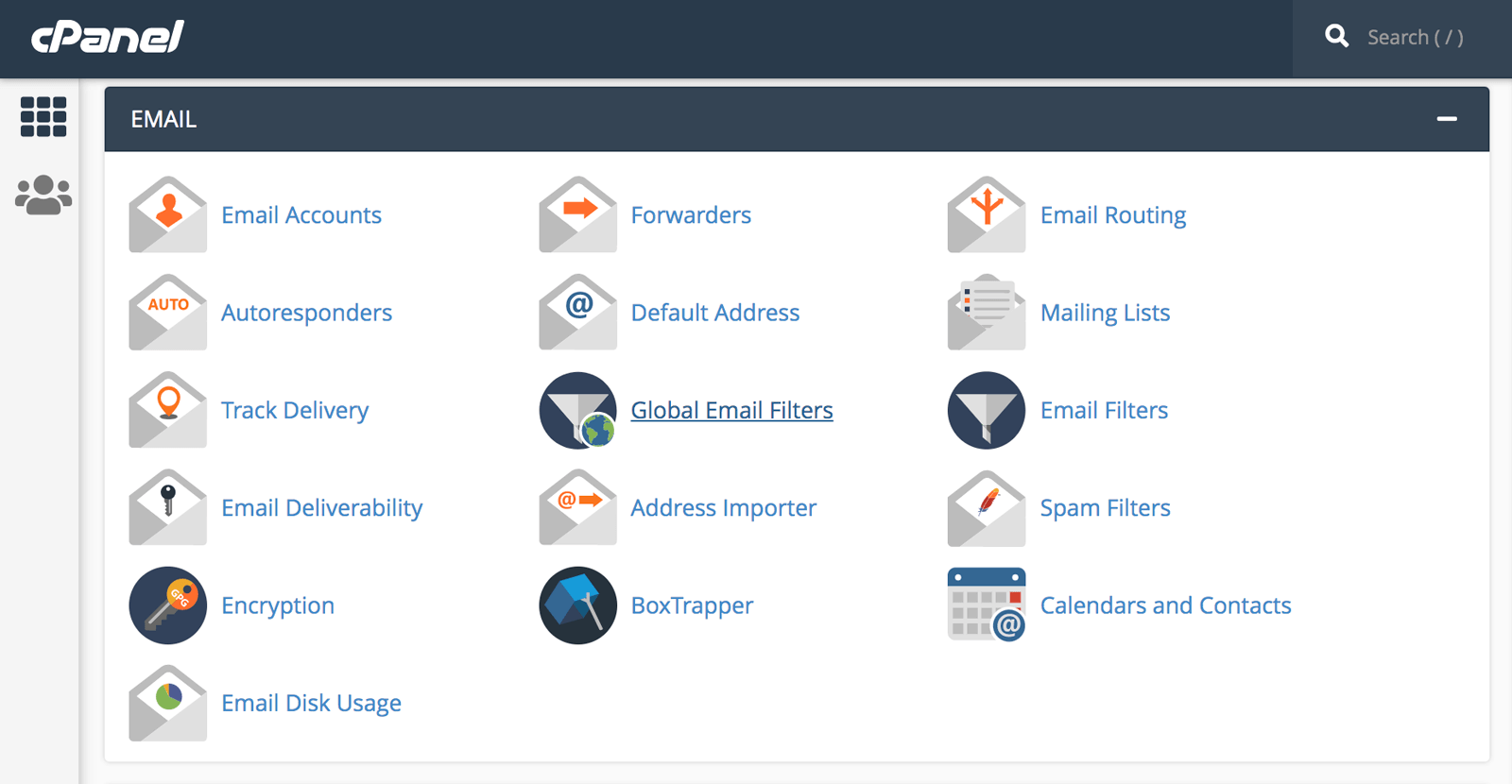 Gestione delle email su cPanel