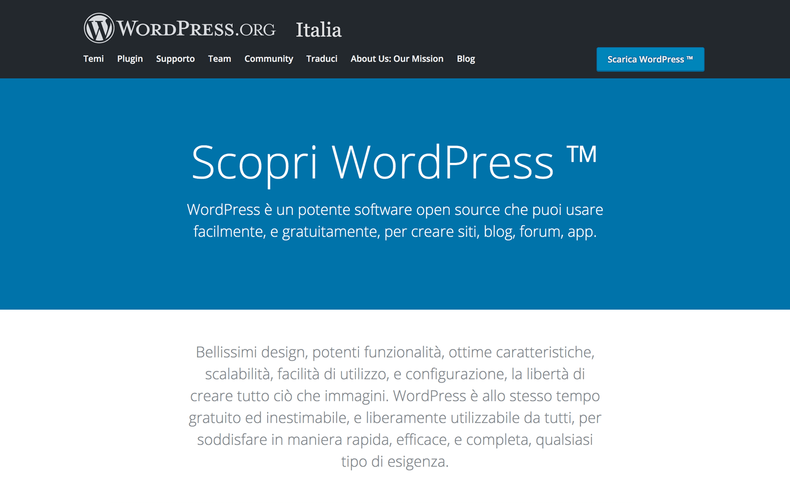 wordpress.org, una delle migliori piattaforme di blog