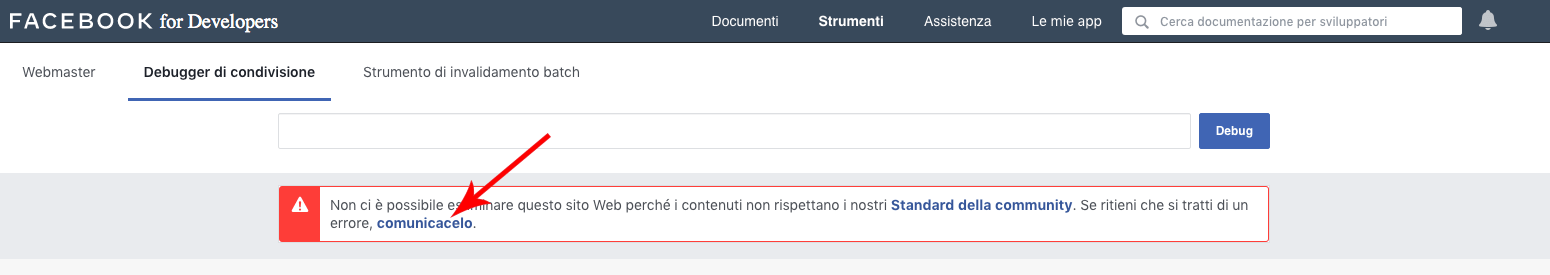 Come inviare il sito web bloccato da Facebook per un riesame