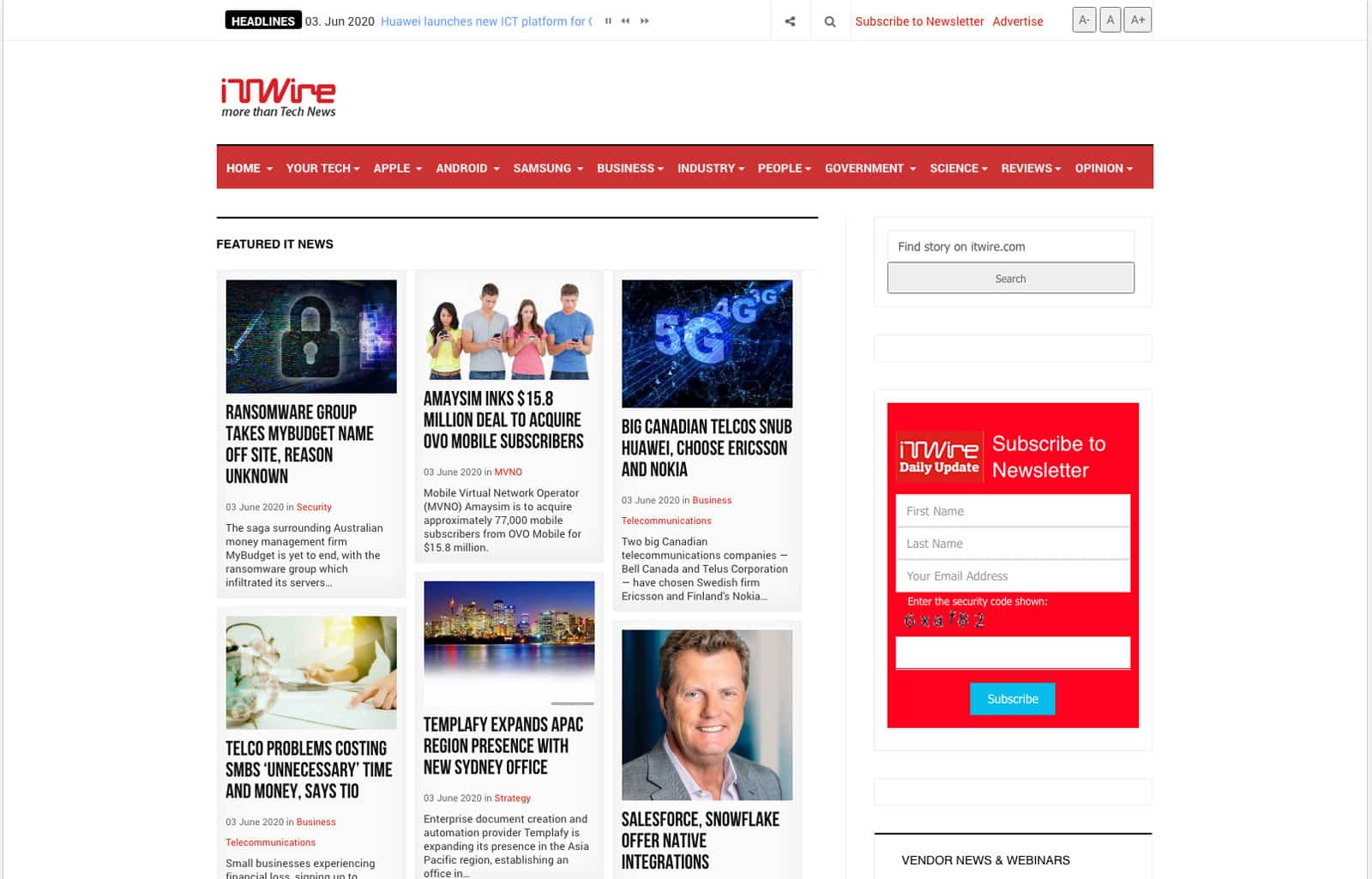 sito Web iTWire