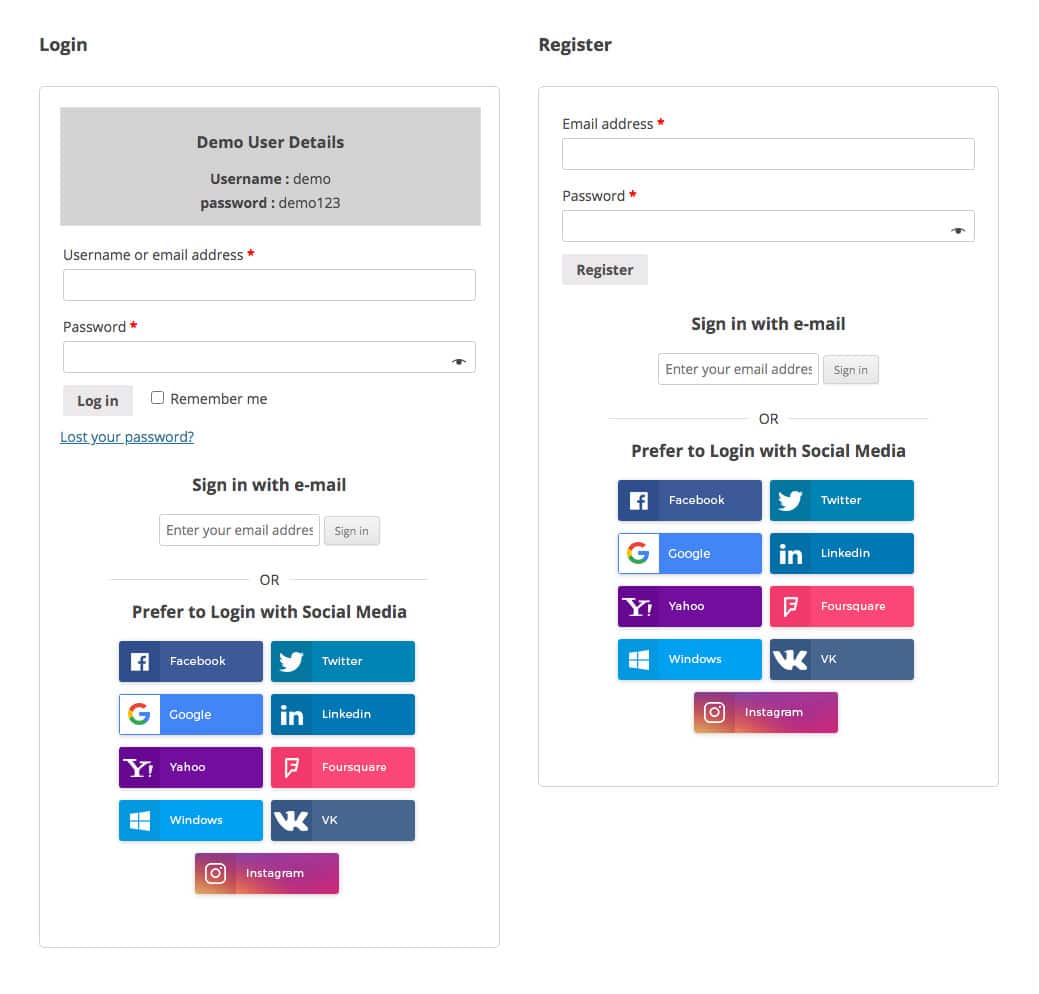 woocommerce social login