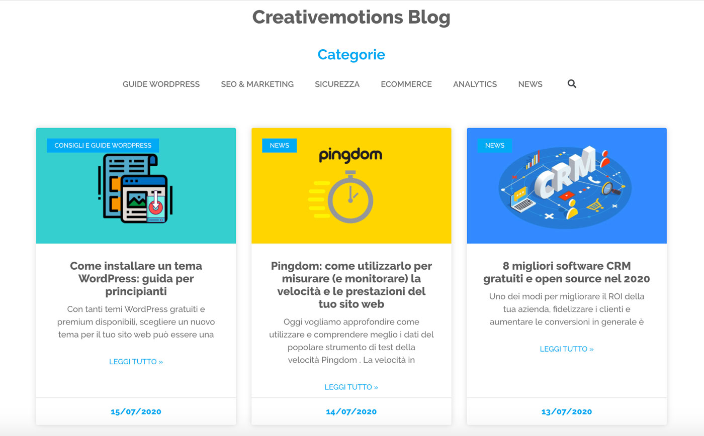Il blog di Creativemotions
