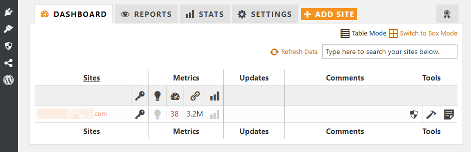 Monitoraggio di un sito web mediante CMS Commander