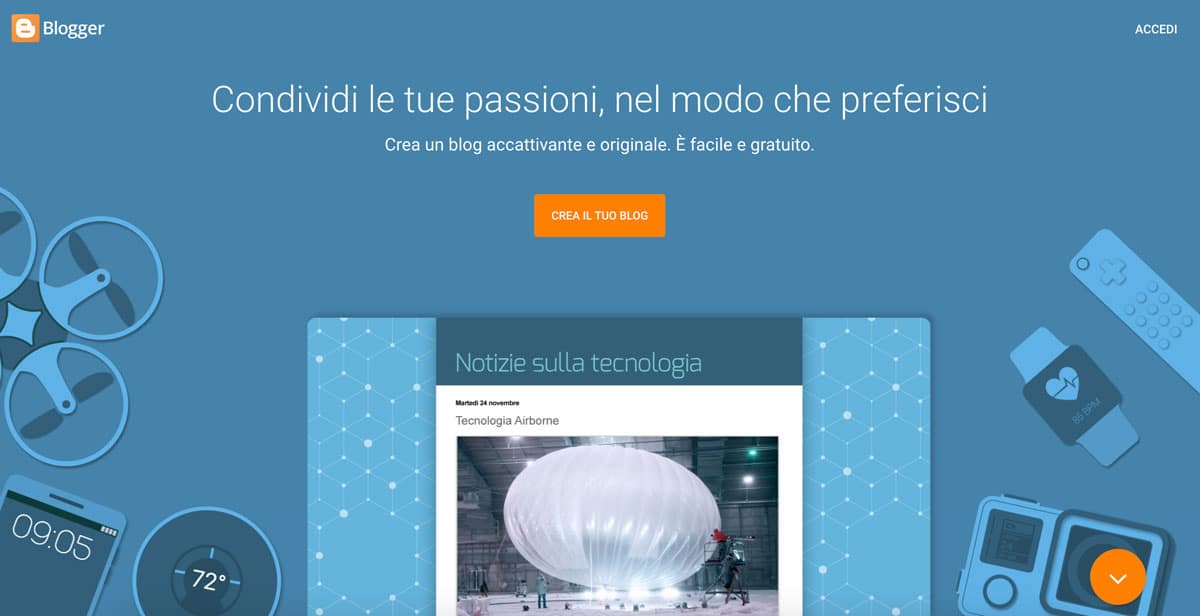 piattaforma blog blogger