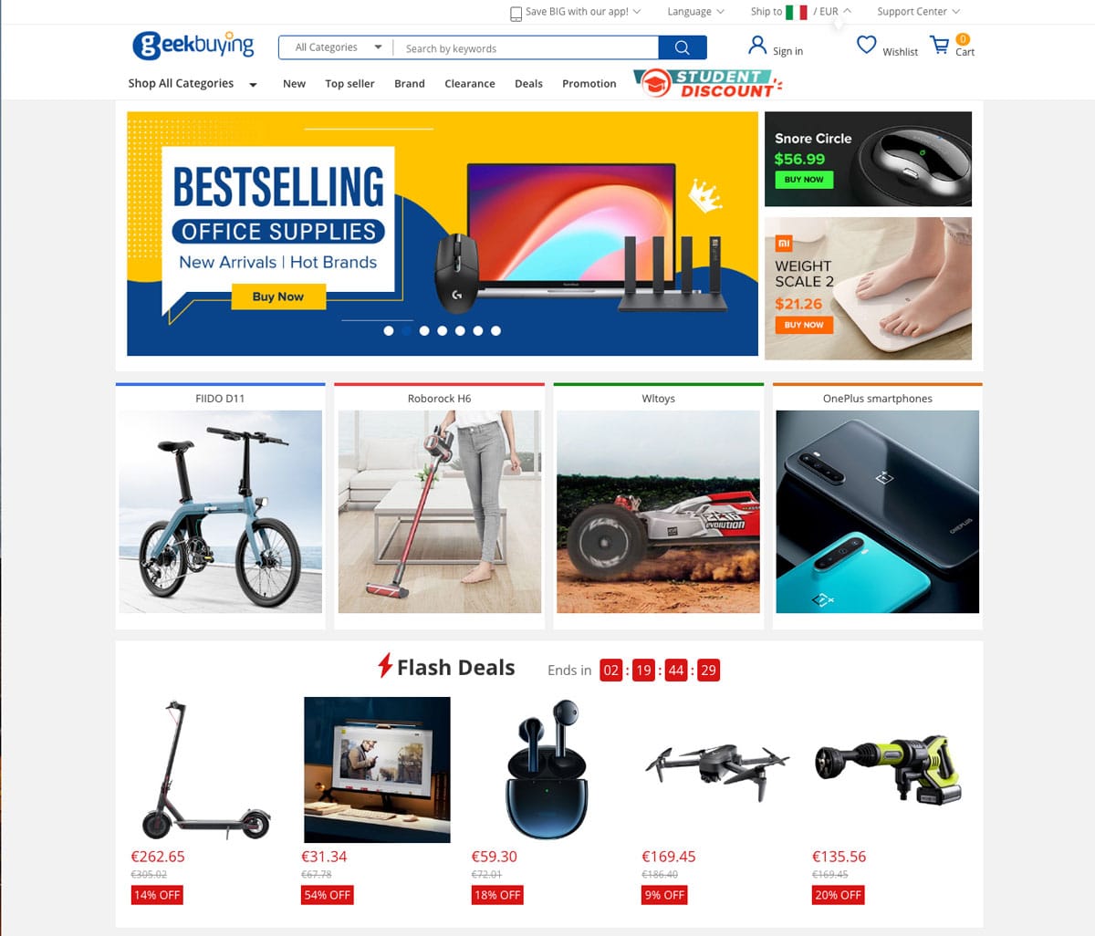 Le migliori alternative a AliExpress: geekbuying