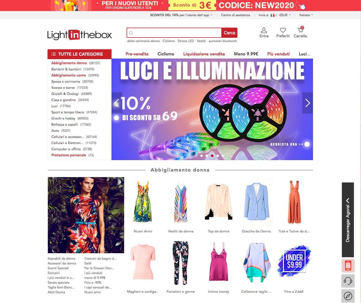 Le migliori alternative a AliExpress: lightinthebox