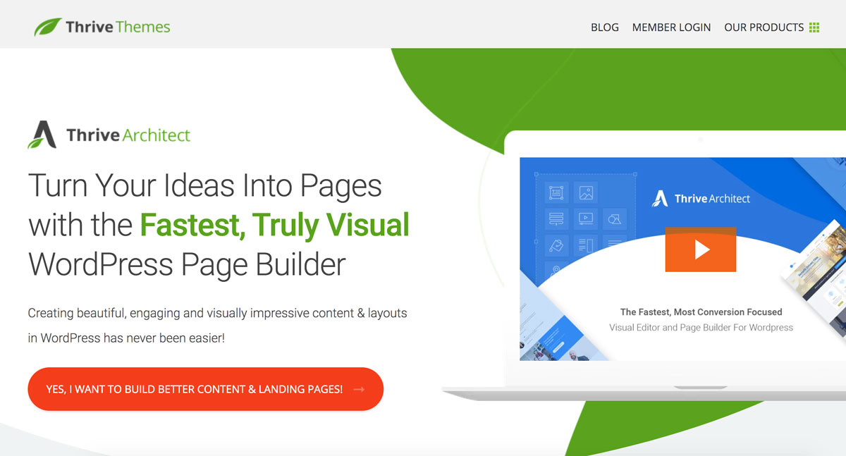 Thrive Architect page builder WordPress