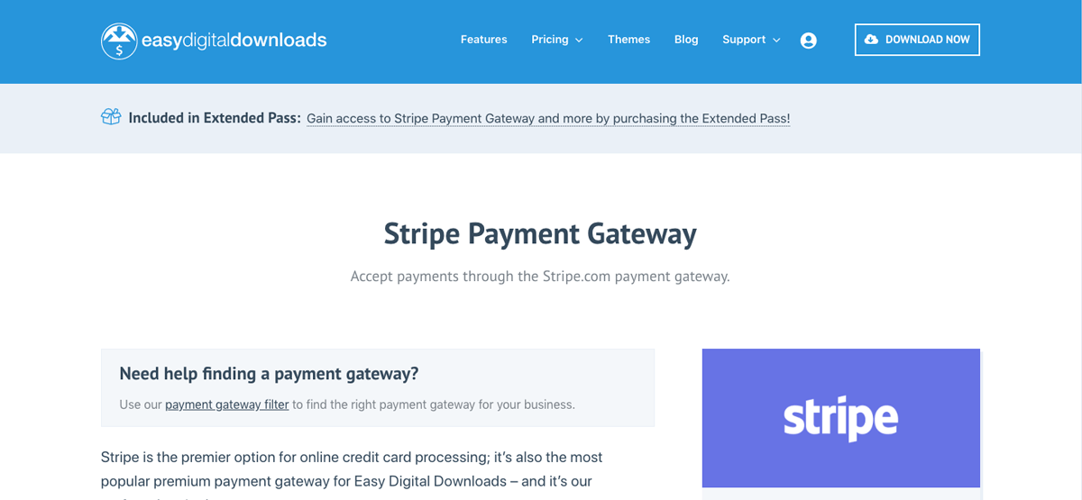 Gateway di pagamento Stripe per Easy Digital Downloads
