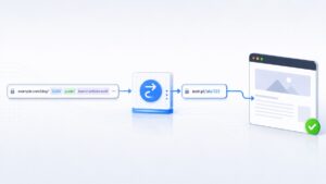 URL lungo trasformato in uno shortlink che reindirizza alla pagina di destinazione