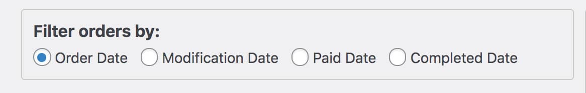 Il filtro per esportare gli ordini di WooCommerce