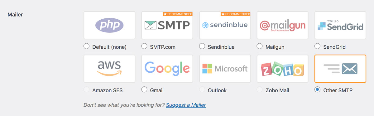 La configurazione di WPMail SMTP, uno dei migliori plugin SMTP per WordPress
