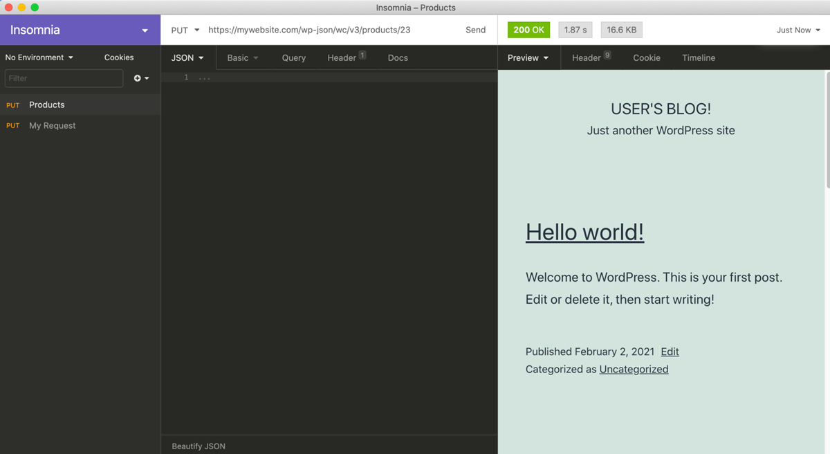 Interagire con le REST API di WooCommerce.