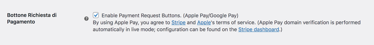 Apple Pay per Stripe