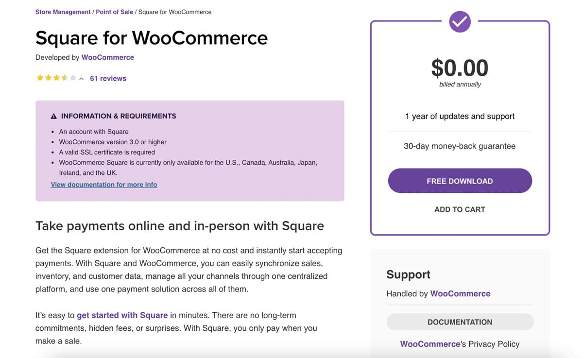 I migliori plug-in POS di WooCommerce - Square