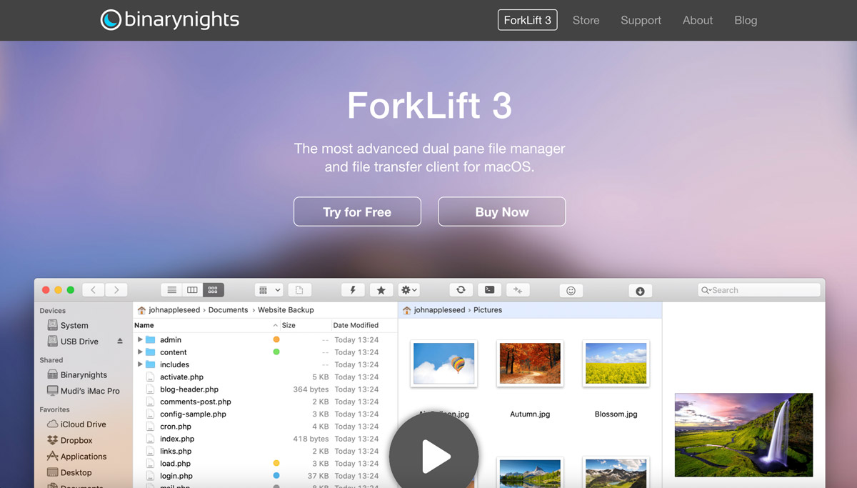 Forklift uno dei migliori client FTP per Mac