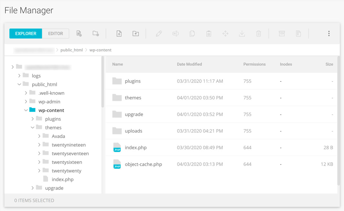 Il file manager