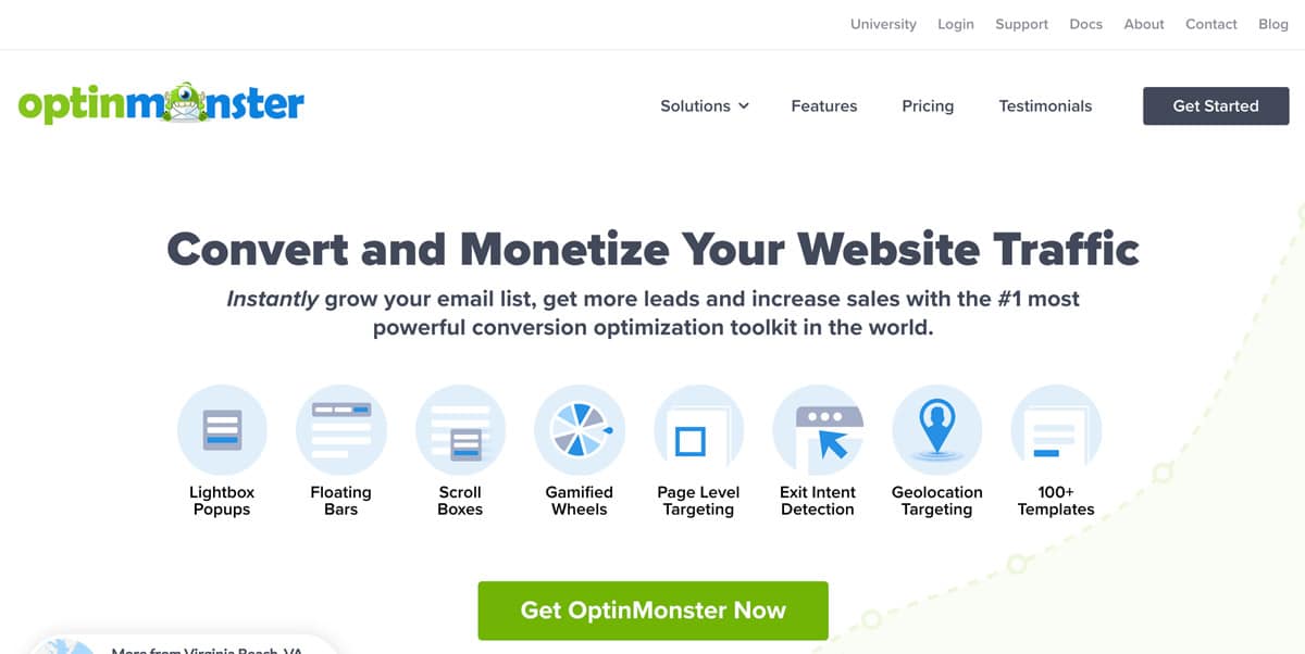 Optinmonster per sito ecommerce