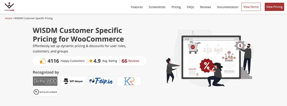 WISDM Customer Specific Pricing for WooCommerce