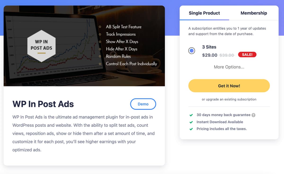 wp in post ads adsense plugin