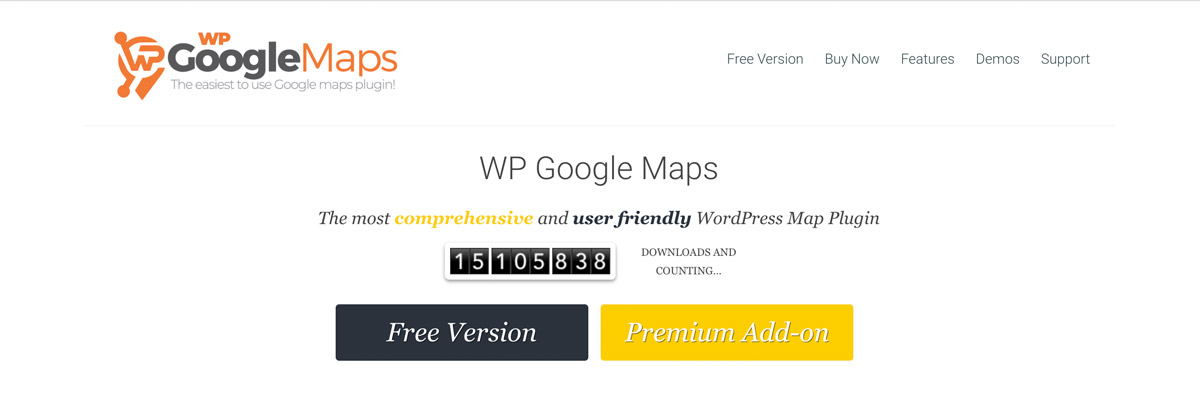Il plugin per mappe WordPress di WP Google Maps.